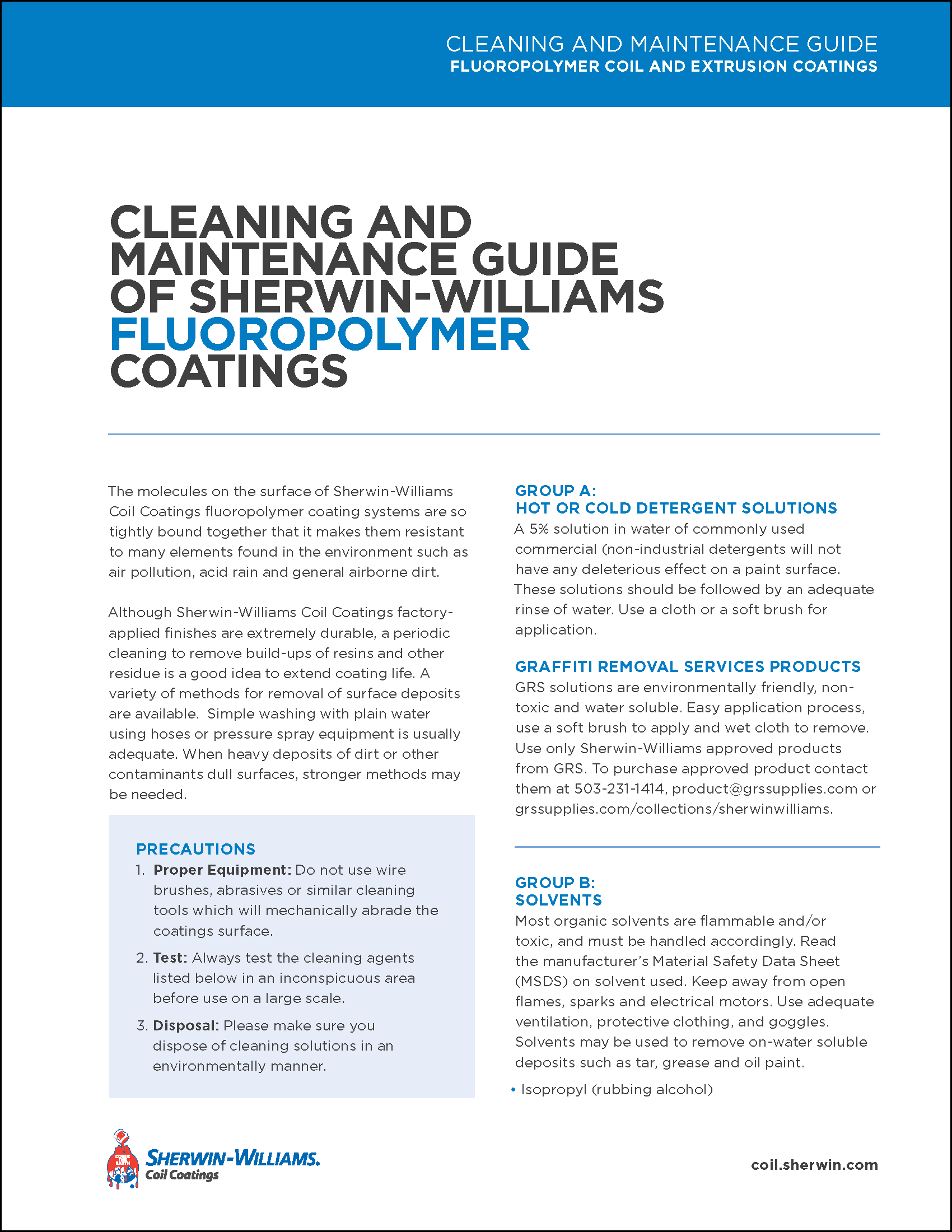 Cleaning And Maintenance Guide Of Sherwin Williams Fluoropolymer Coatings