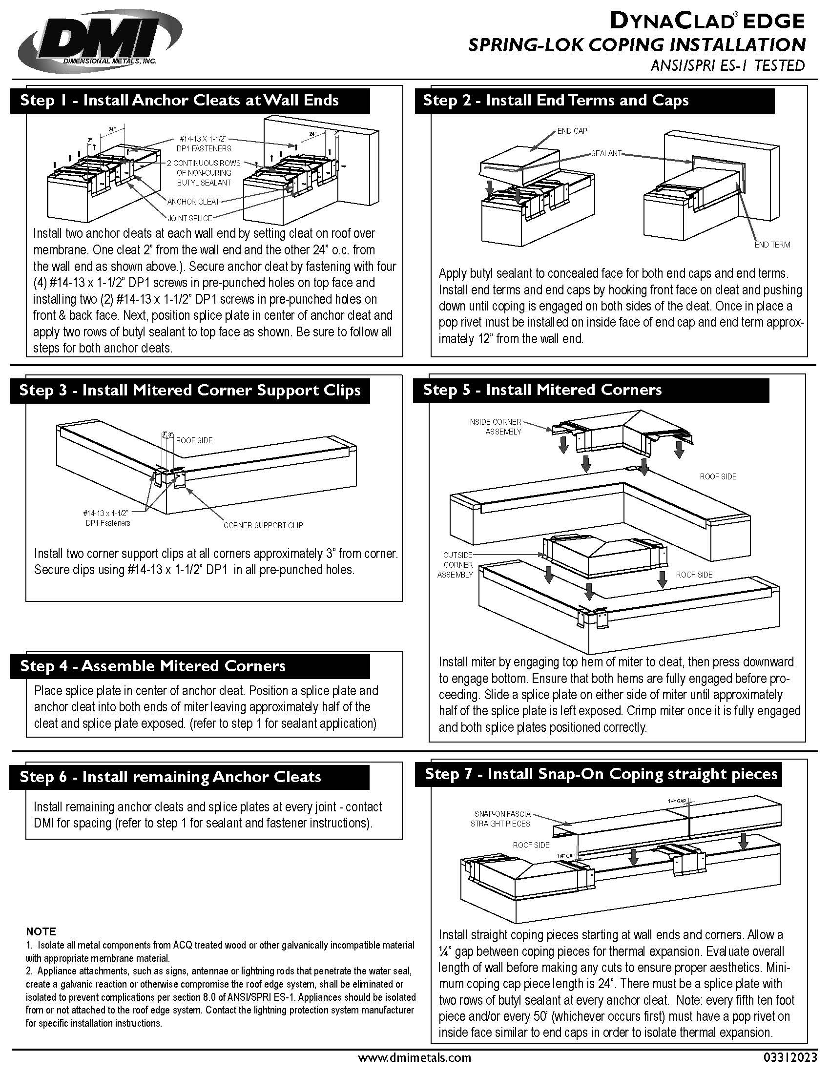 Snap-On Coping Installation Guide