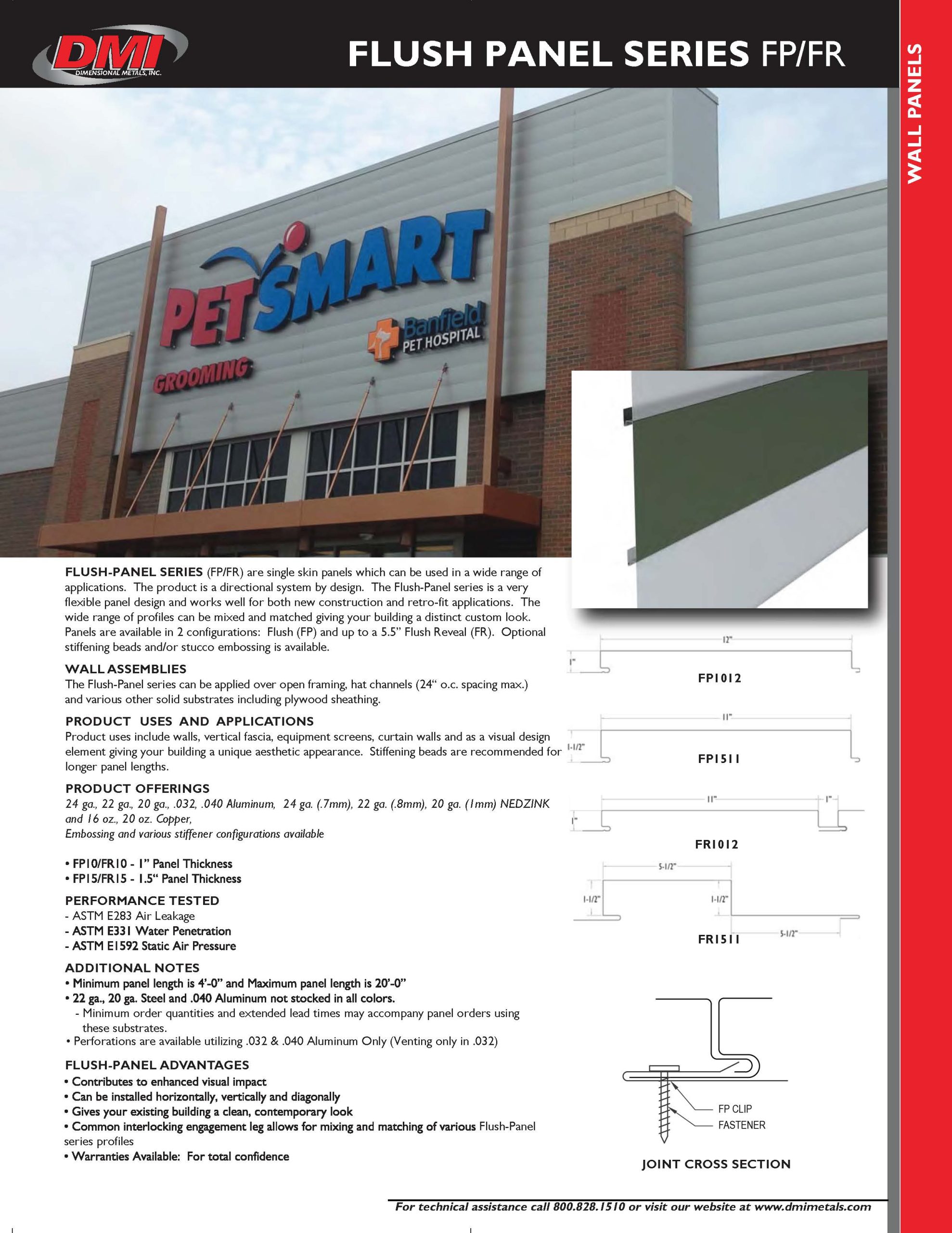 FLUSH SERIES Cut Sheet